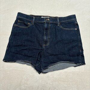 Abercrombie and Fitch Womens High Waisted Demin‎ Shorts W 31 US 12 Dark Wash
